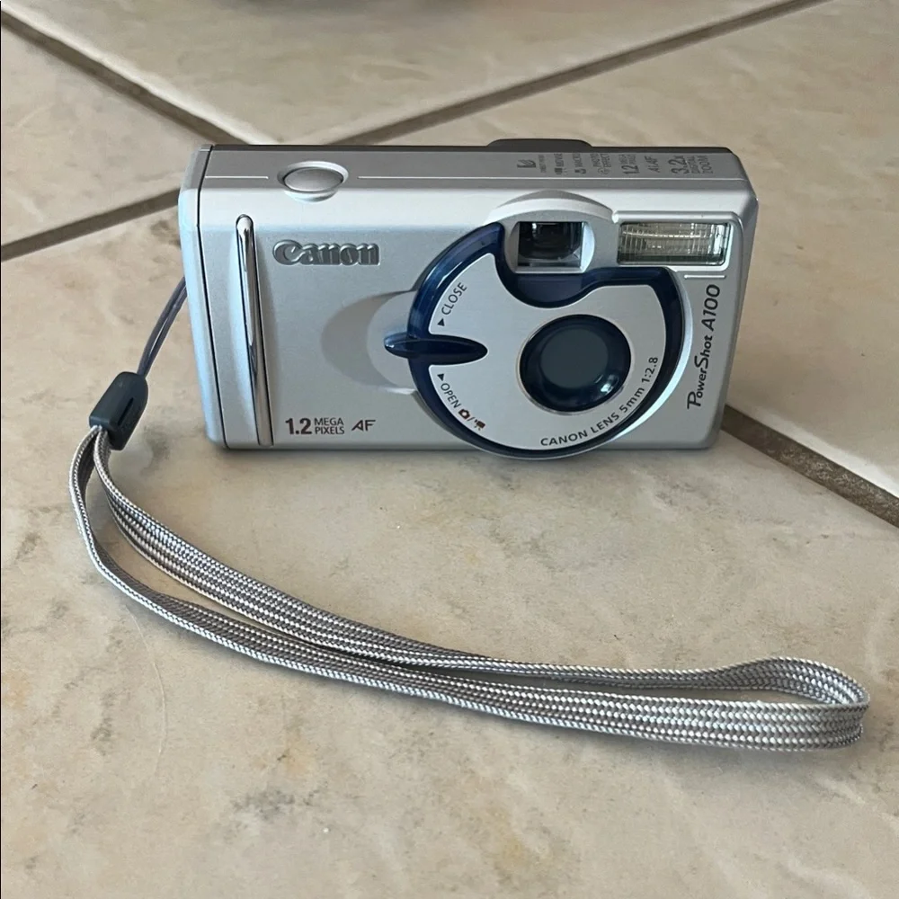 Canon PowerShot A100 Digital Camera - Silver and Black